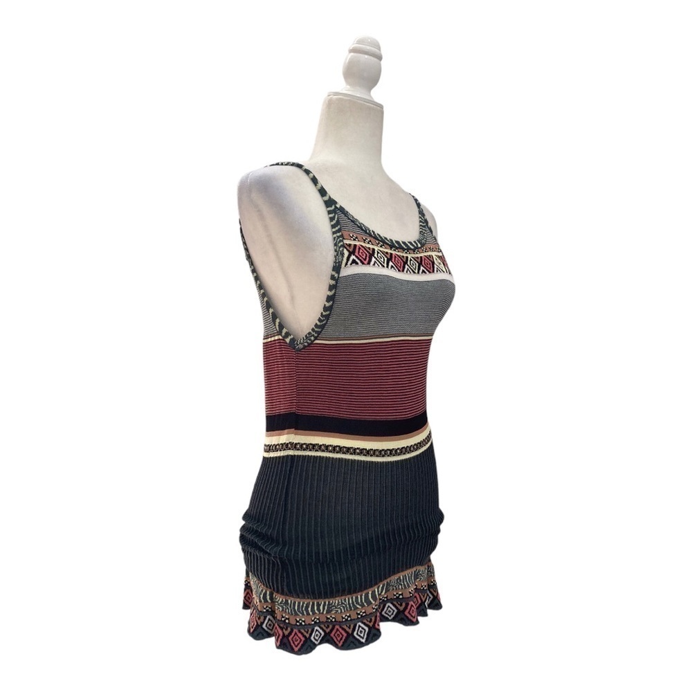 ALDO MARTINS Barcelona Striped Ribbed Longline Stretch tank Top Bamboo Blend - Picture 8 of 10